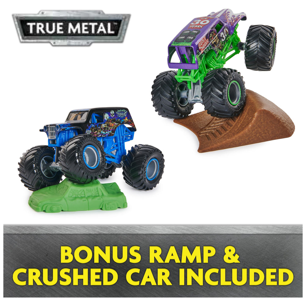 Crushed car accessory to recreate arena moments with Grave Digger trucks