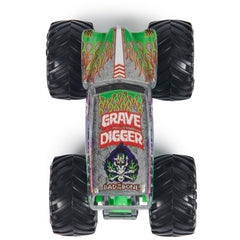QR poster on Grave Digger packaging for collection tracking