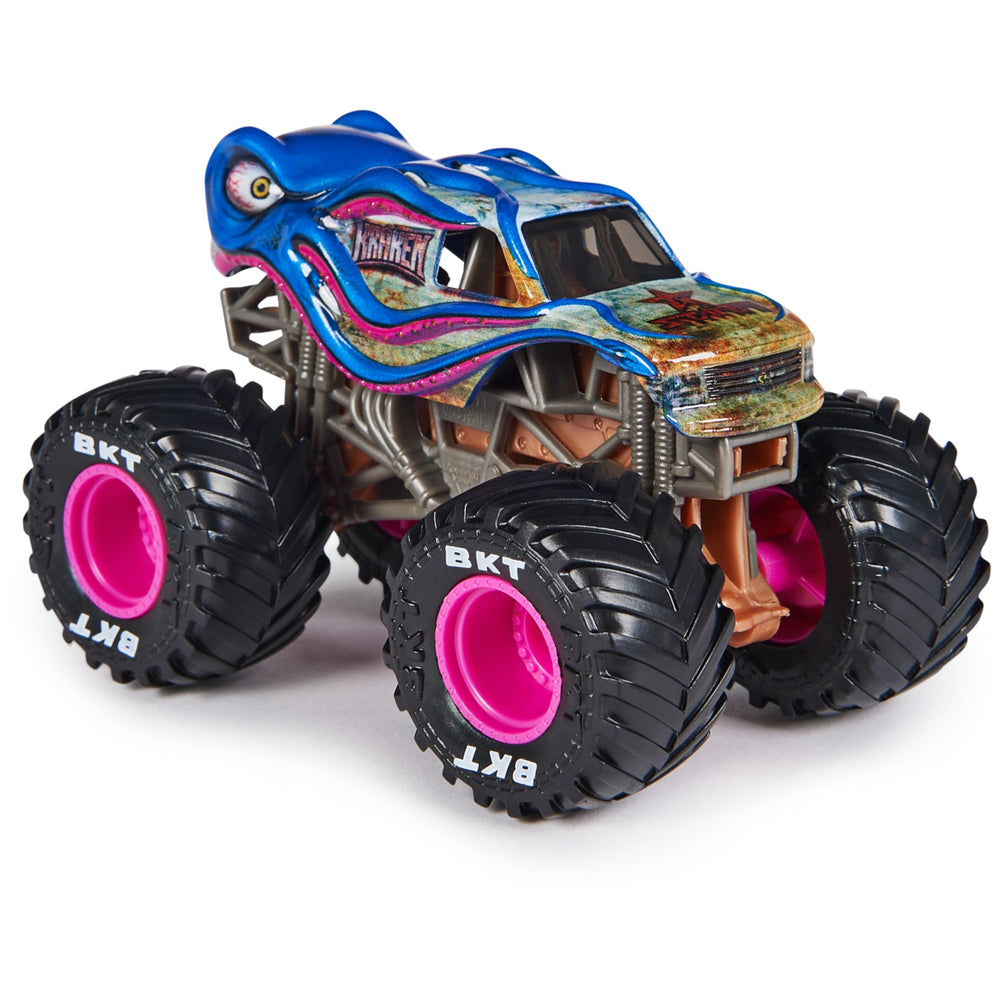 Chassis detail with BKT tires for realism and durability
