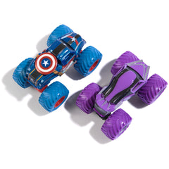 Monster Jam Marvel 2 Pack collection invites kids to build legendary showdowns