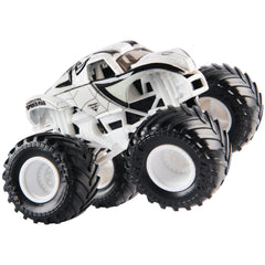 Monster Jam Marvel Captain America 1:64 truck with bold colors for display and play