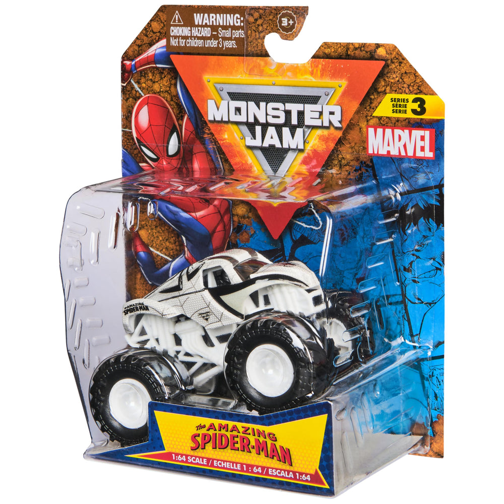 Monster Jam Marvel 1:64 scale truck close-up detailing and finish