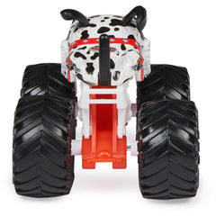Monster Jam Monster Mutt Dalmatian 1:64 box art for display energy.
