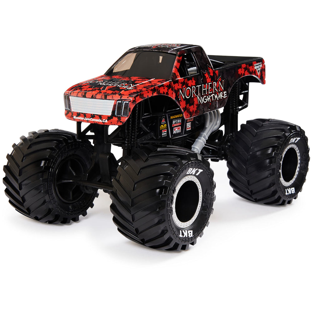 Monster Jam Northern Nightmare BKT tires provide enhanced traction on various surfaces