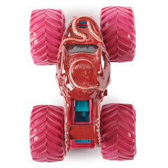 Monster Jam Octon8er stylized rims add authentic race-car vibe during play.