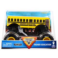 Monster Jam official higher education truck in 1:24 scale showing detailed graphics for display