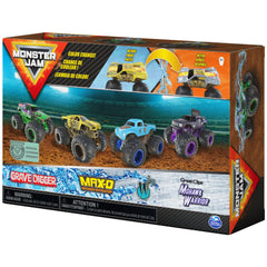Monster Jam Reveal the Steel Color-change action image demonstrates warm water dunking