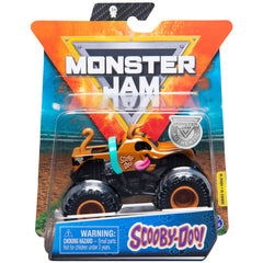 Monster Jam Scooby Doo truck 1:64 scale with bold graphics for display.