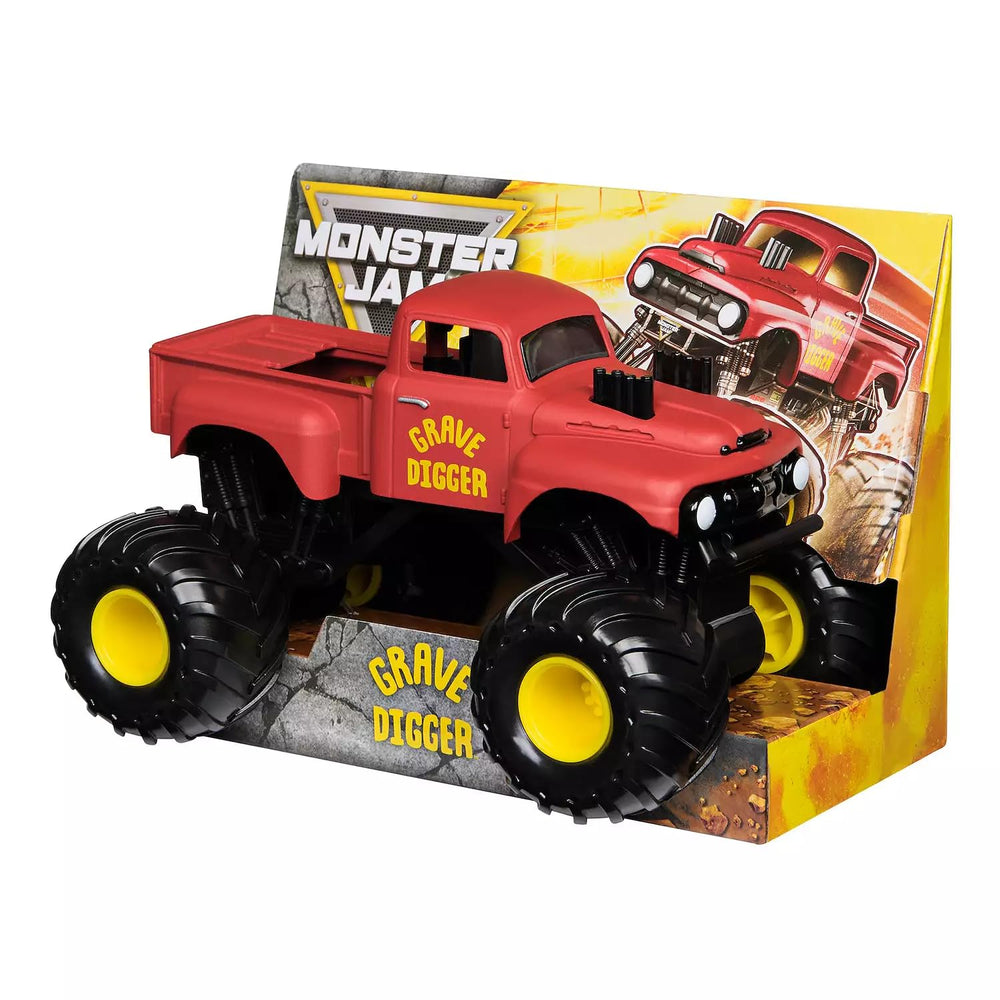 Series 26 collectible trucks including Dragon, Sparkle Smash, and BKT for display