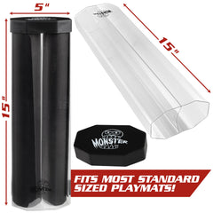 Sturdy cap with Monster Protectors branding for durable storage