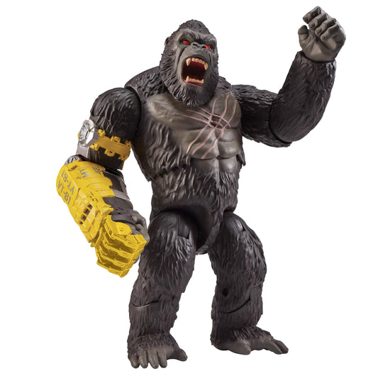 MonsterVerse Godzilla x Kong 13-inch Mega Deluxe Kong figure ready for display and action.