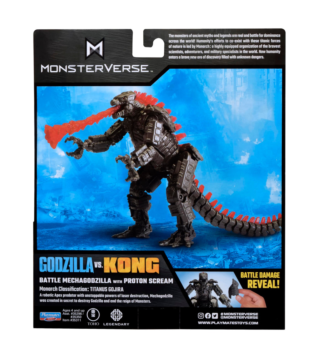 MonsterVerse Mechagodzilla action pose in profile supports display and storytelling