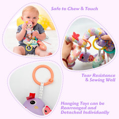 MONSTIME colorful ribbons on toys aid visual development during play