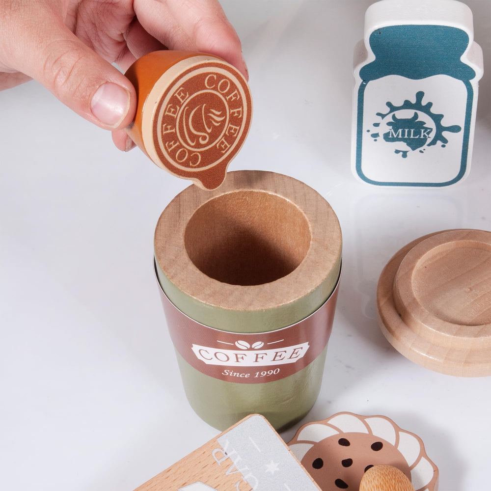Mont Pleasant Espresso piece enhances imaginative barista roles and storytelling.