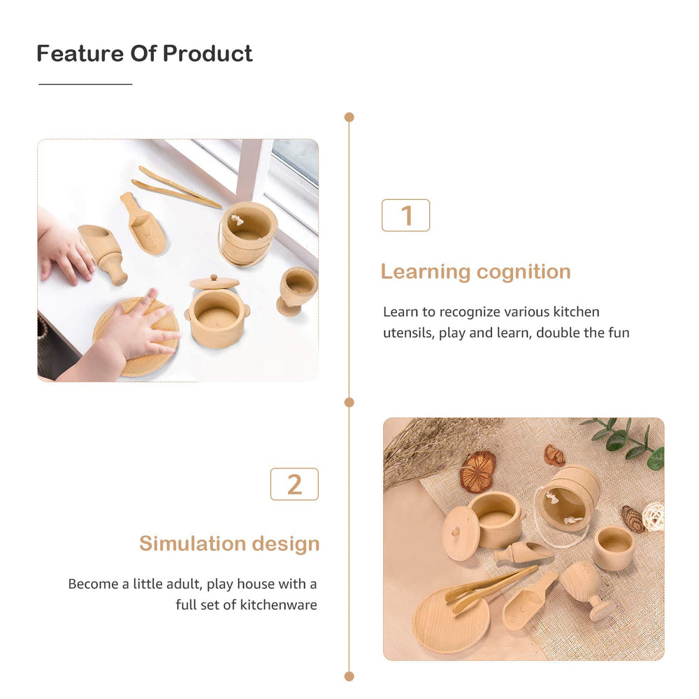 Mont Pleasant wooden tongs support precise finger movements in Montessori-inspired play