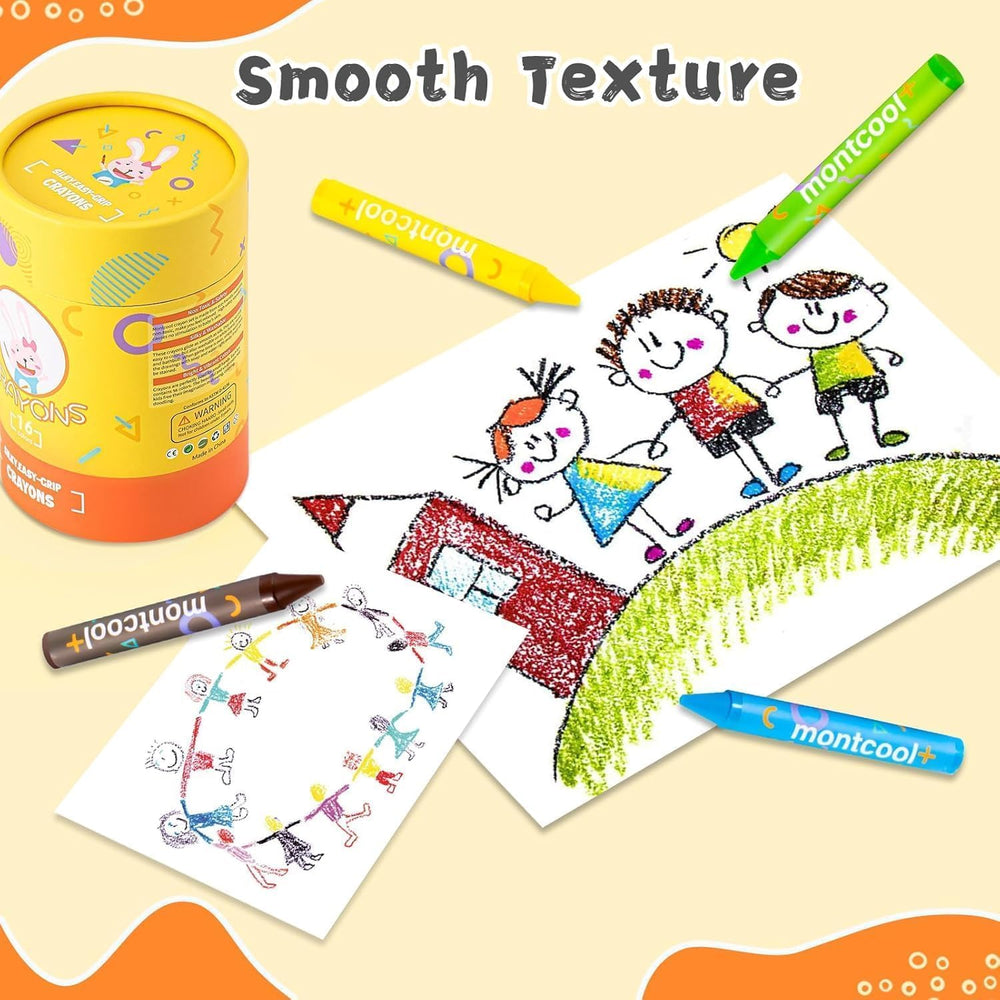Montcool jumbo crayons wash off walls and fabrics with warm water