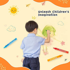 Montcool large-crayon tip clarity helps smooth coloring with bold lines.