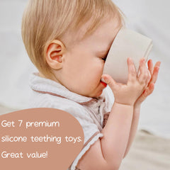 Moonkie stacking cups make a thoughtful baby shower gift with learning potential.