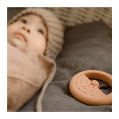 Moonkie Stacks of Circles 7-piece set: versatile teether and stack toy.