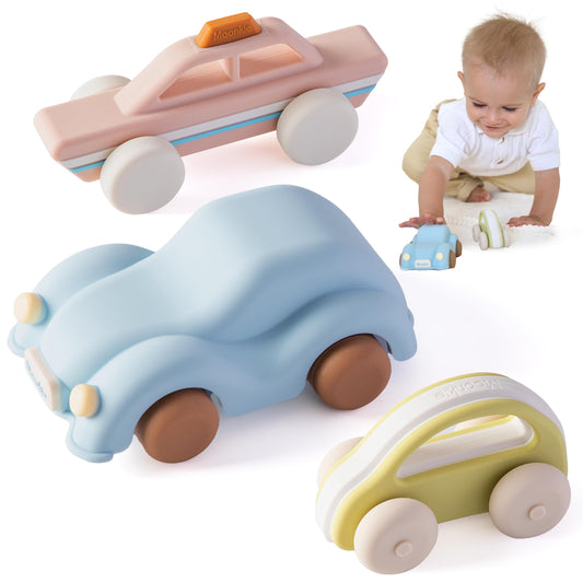 Moonkie toy cars classic with easy grip for tiny hands and imaginative play.