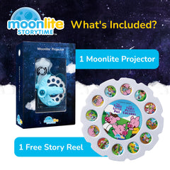 Moonlite Storytime Projector in-app sound effects enrich bedtime stories