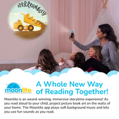 Moonlite Storytime Reels in-app sound effects enhance listening experiences.