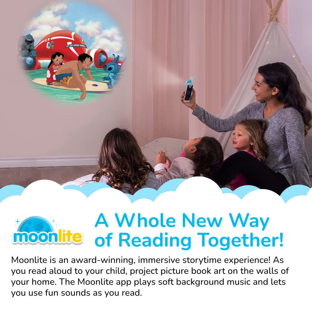 Moonlite Storytime Reels The Little Mermaid cover for on-wall projection.