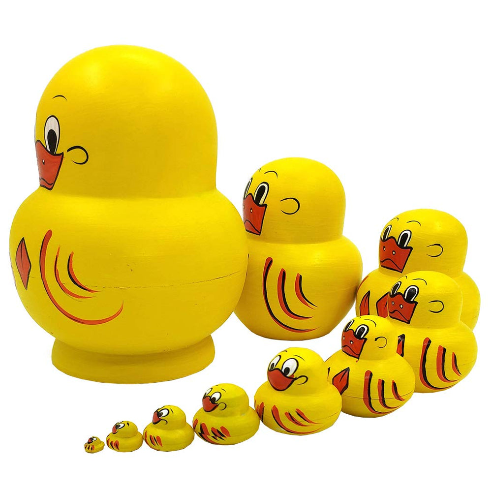 Moonmo nesting dolls with penguin pattern for cute display and fine motor play