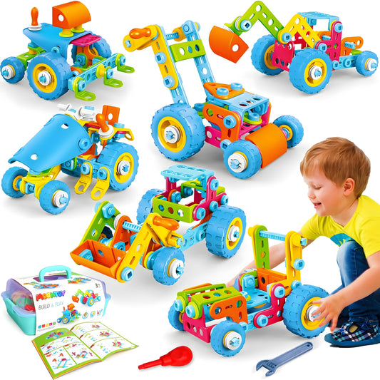 MOONTOY 118-piece 6-in-1 building set sparks creative play and learning.