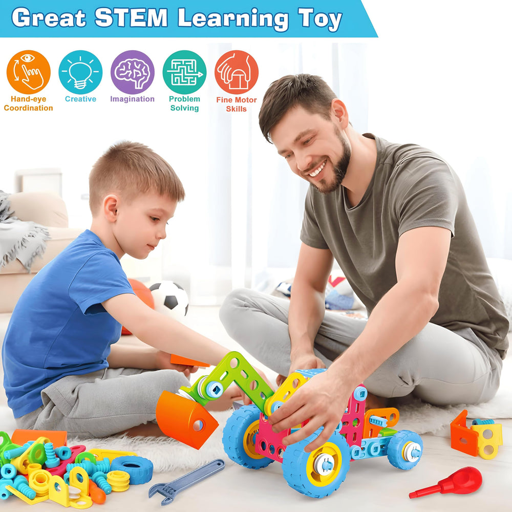 MOONTOY step-by-step build guide helps kids assemble models.