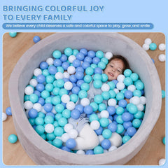 MoonxHome 2.15-inch balls in green, blue, and white create a colorful pit.