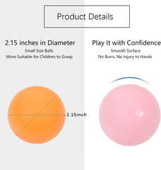 MoonxHome durable PE plastic balls designed for long-lasting family use
