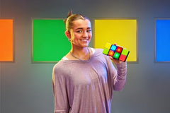 Moose Flipslide color blocks glowing as a quick reflex challenge