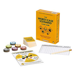 Moose Worst-Case Scenario Card Game family night image highlights easy setup and laughter.