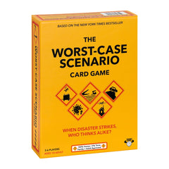 Moose Worst-Case Scenario Card Game pack shot for family game night fun.