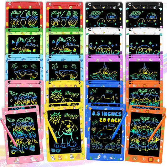 MOOWALIS 20-pack LCD writing tablets set for shared learning and creative exploration.