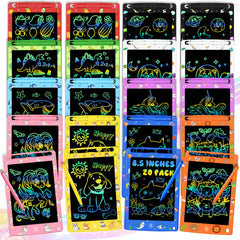 MOOWALIS 20-pack LCD writing tablets set for shared learning and creative exploration.