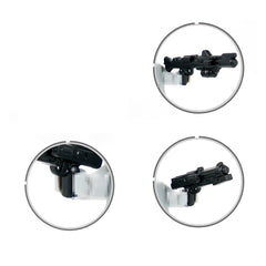 MOOXI DC-15 long blaster for clone troopers; multi-figure compatible, durable ABS plastic