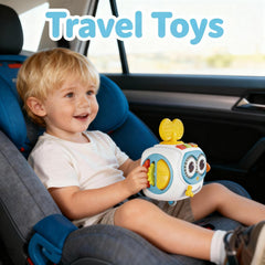 MoraBaby Robot Busy Cube travel-friendly design keeps little ones engaged on the go.