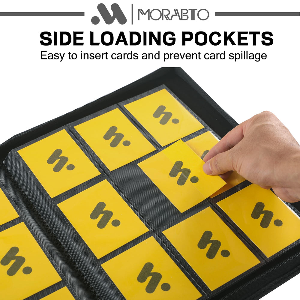 Holds up to 360 cards with double-sided pages for easy access