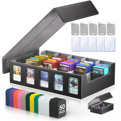 MORCCO 5-row storage box with display windows showing collection access