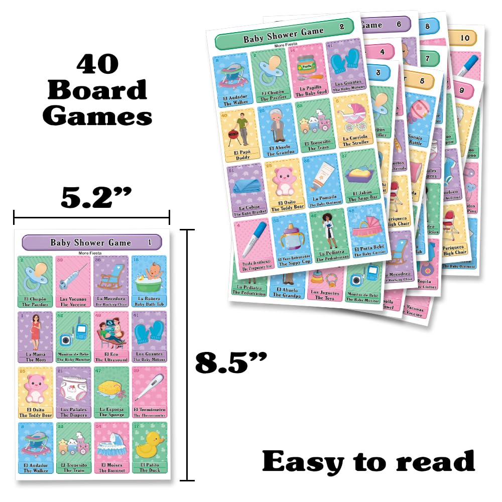 More Fiesta Bingo cardstock: 120lb semi-gloss for crisp, durable boards.