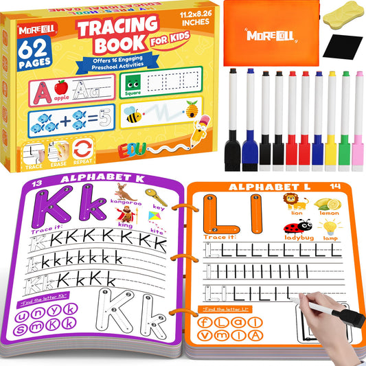 MORECOLL preschool activity workbook cover invites curiosity and organized learning.
