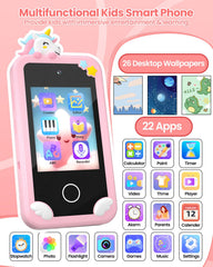 MOREXIMI pink rear camera toy phone records memories with family