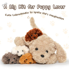 MorisMos colorful dog stuffed animals, a cheerful gift idea for kids.