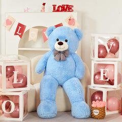MorisMos blue giant teddy in decor-ready pose for cozy rooms.