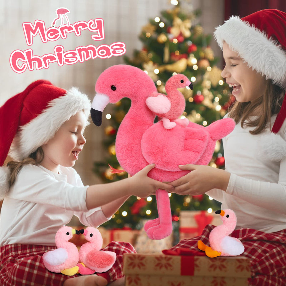 MorisMos flamingo plush as a cozy playtime buddy