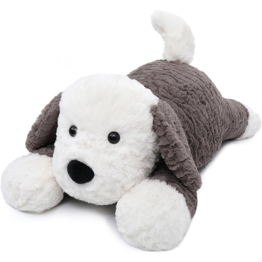 MorisMos 24inch weighted dog plush provides calming pressure for focus.