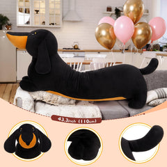 MorisMos plush with embroidered eyes offers a friendly, safe companion for naps.