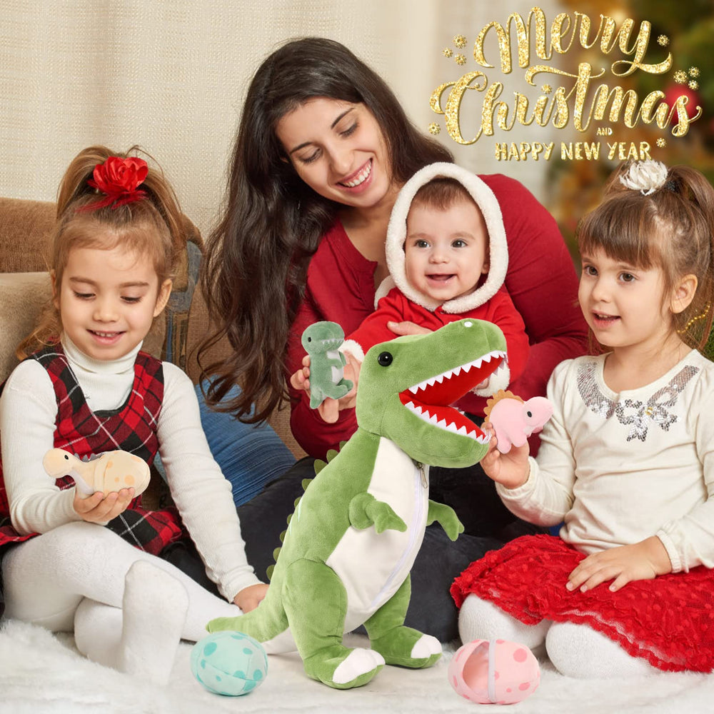 MorisMos baby dinos in tummy zipper storage design